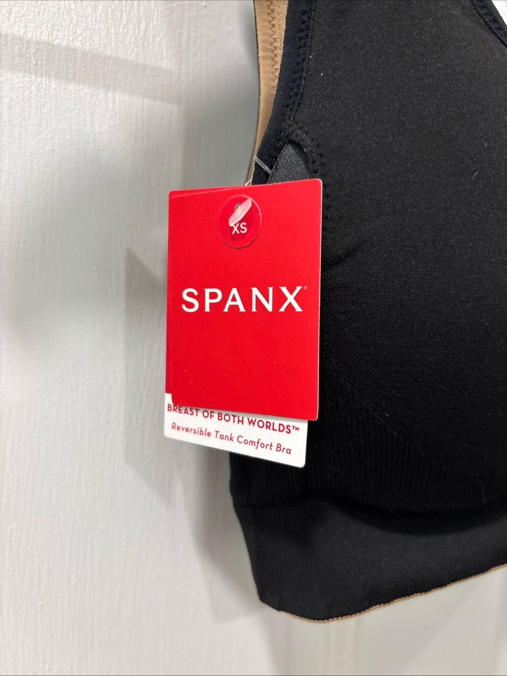 Spanx Women’s Breast Of Both Worlds Reversible Comfort Bra XS Beige/Black NWT - Picture 7 of 8